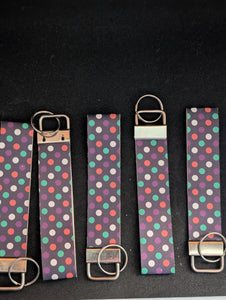 Polka Dots Design Key Fob