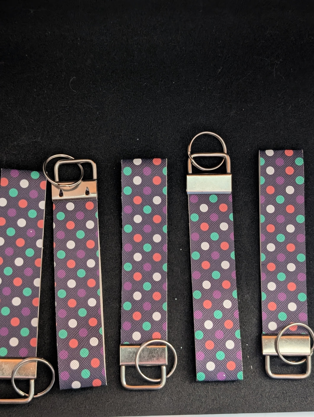 Polka Dots Design Key Fob