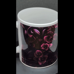 Purple Skull & Flowers