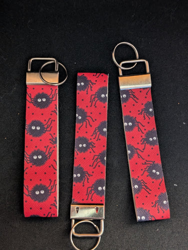 Halloween Spiders Design Key Fob